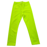 Dondup Einfarbige neongelbe Leggings für Mädchen