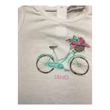 Liu Jo T-Shirt Girocollo Tinta Unita con Stampa per Neonata HA5062 BIANCO LIU JO 