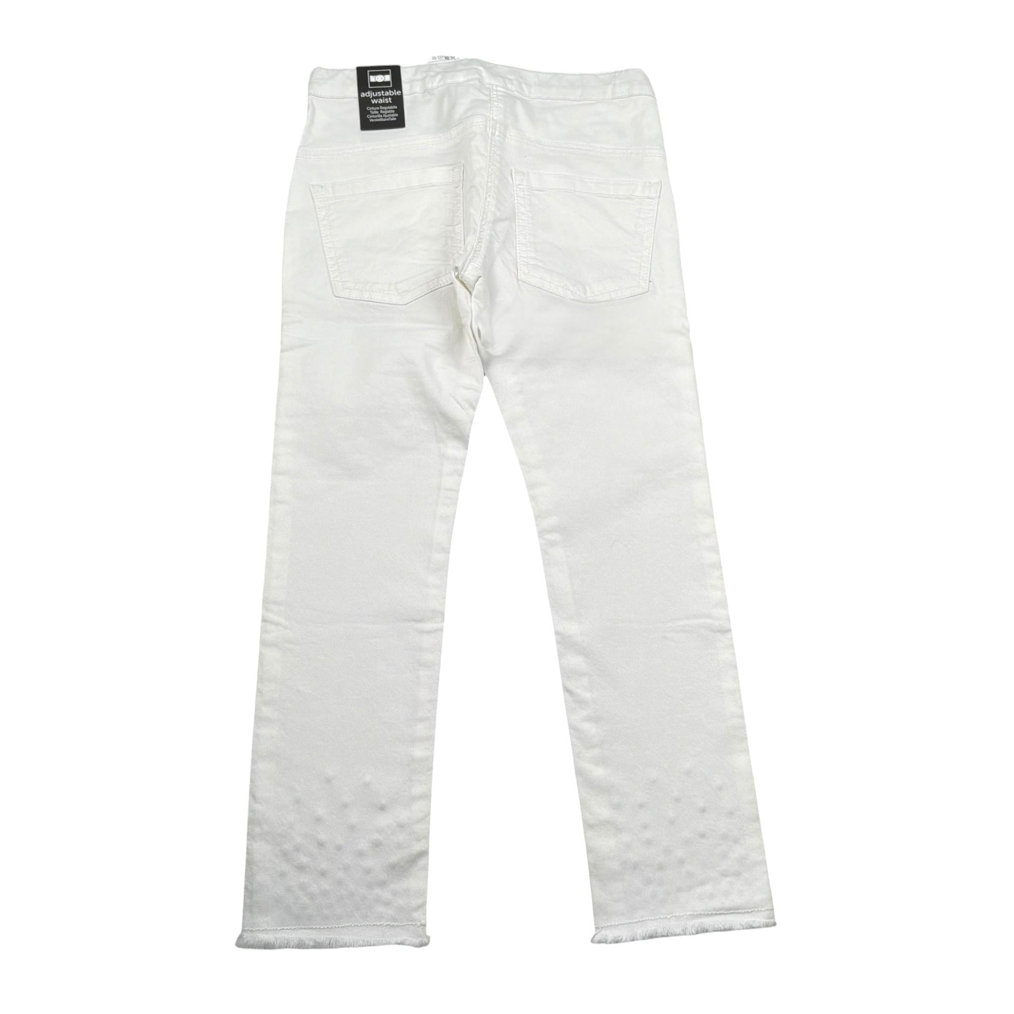 Sarabanda Pantalone Tinta Unita con Brillantini per Bambina 06257 BIANCO SARABANDA 