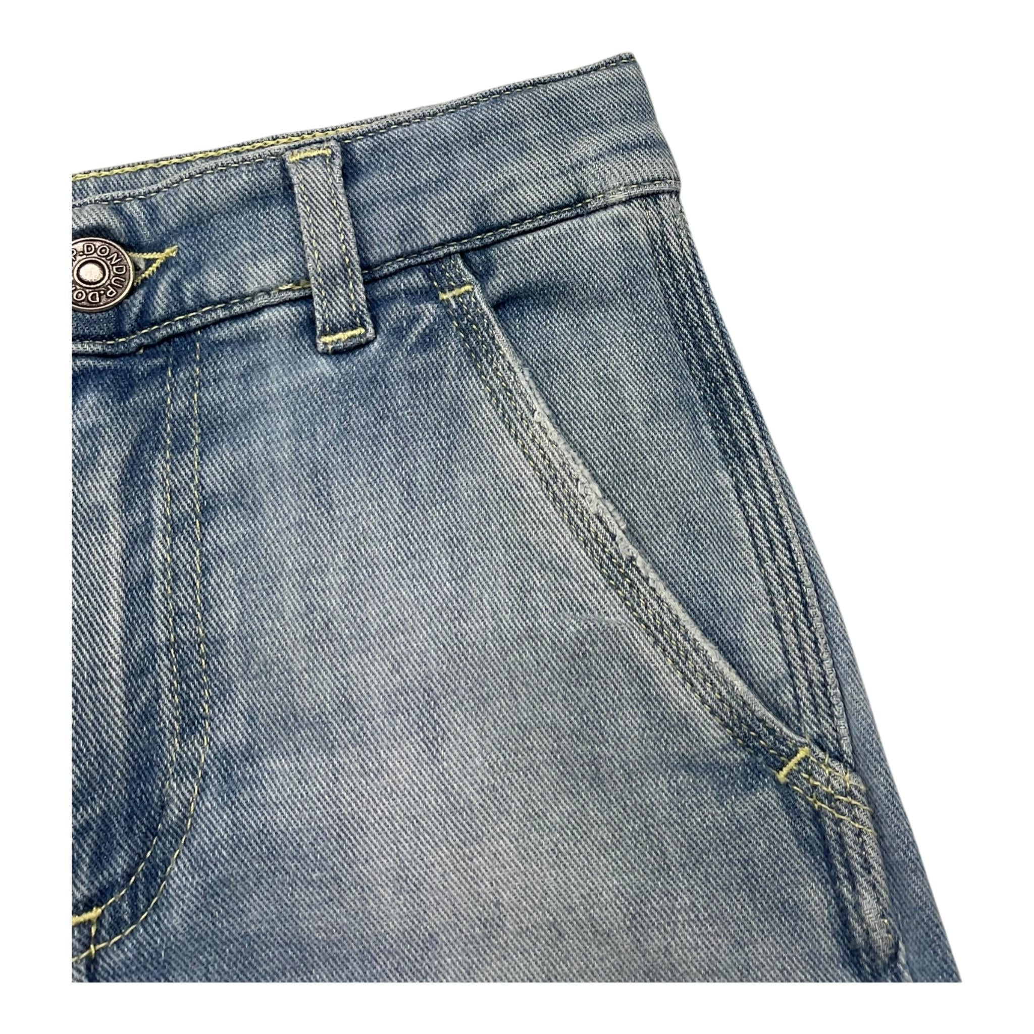 Dondup Jeans Tinta Unita con Tasche Americane per Neonato DMPA133N AZZURRO DONDUP 