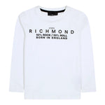 JOHN RICHMOND shirt girocollo tinta unita con stampa Bianco per Neonato RIA24034TS BIANCO JOHN RICHMOND 