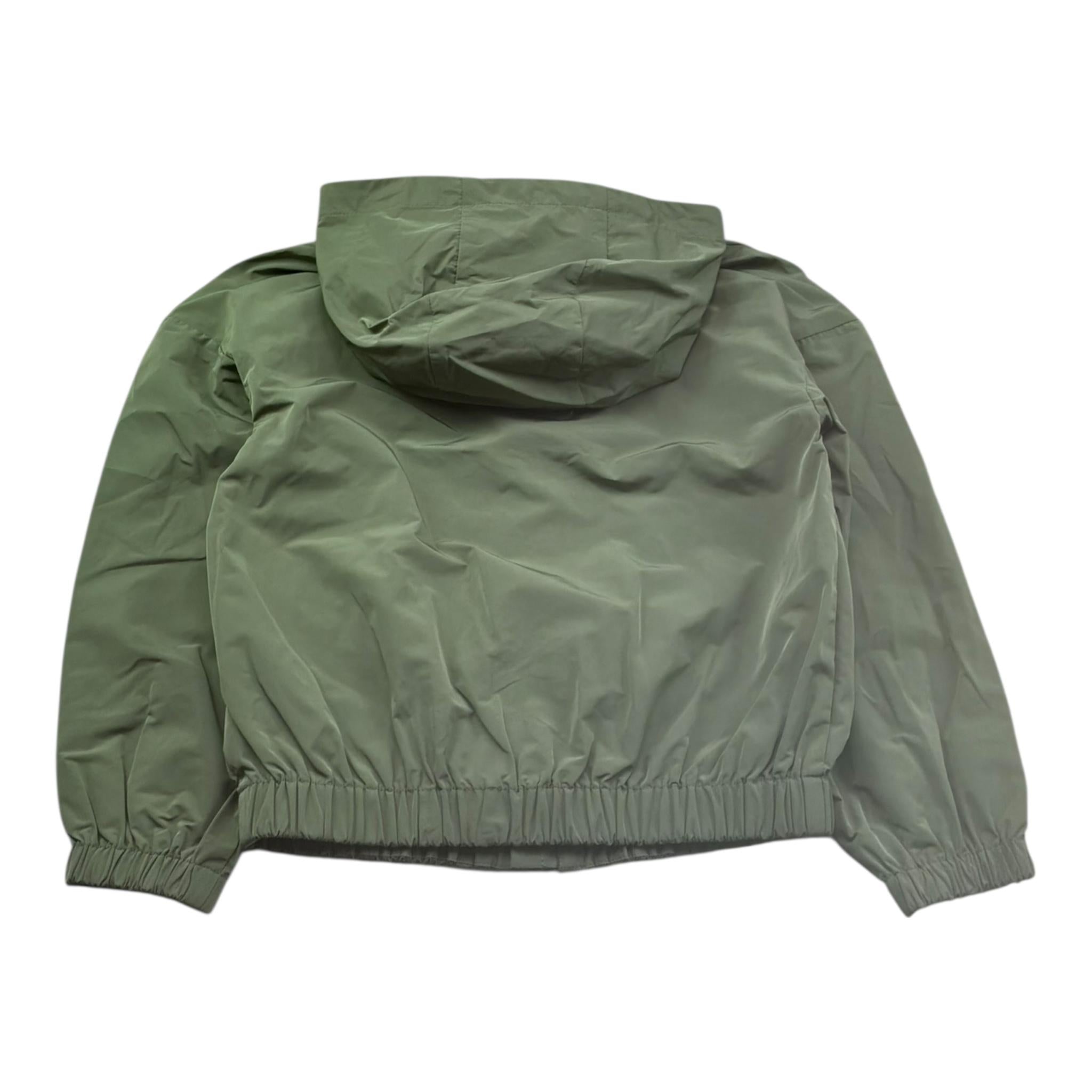 Moschino Giubbino Tinta Unita con Zip E Cappuccio per Bambino HUS05K VERDE MOSCHINO 