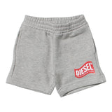 Diesel Bermuda Tinta Unita con Logo per Neonato K00338 GRIGIO DIESEL 
