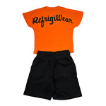 Refrigiwear Completo 2 Pezzi T-Shirt-Bermuda per Neonato R1101W25X ARANCIONE/NERO REFRIGIWEAR 