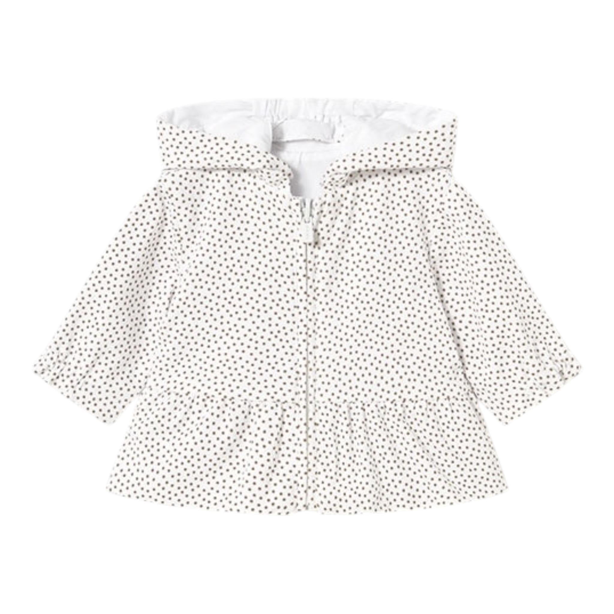 Mayoral Giubbino Bicolore con Cappuccio Reversibile Bianco per Neonata 1479X BIANCO MAYORAL 