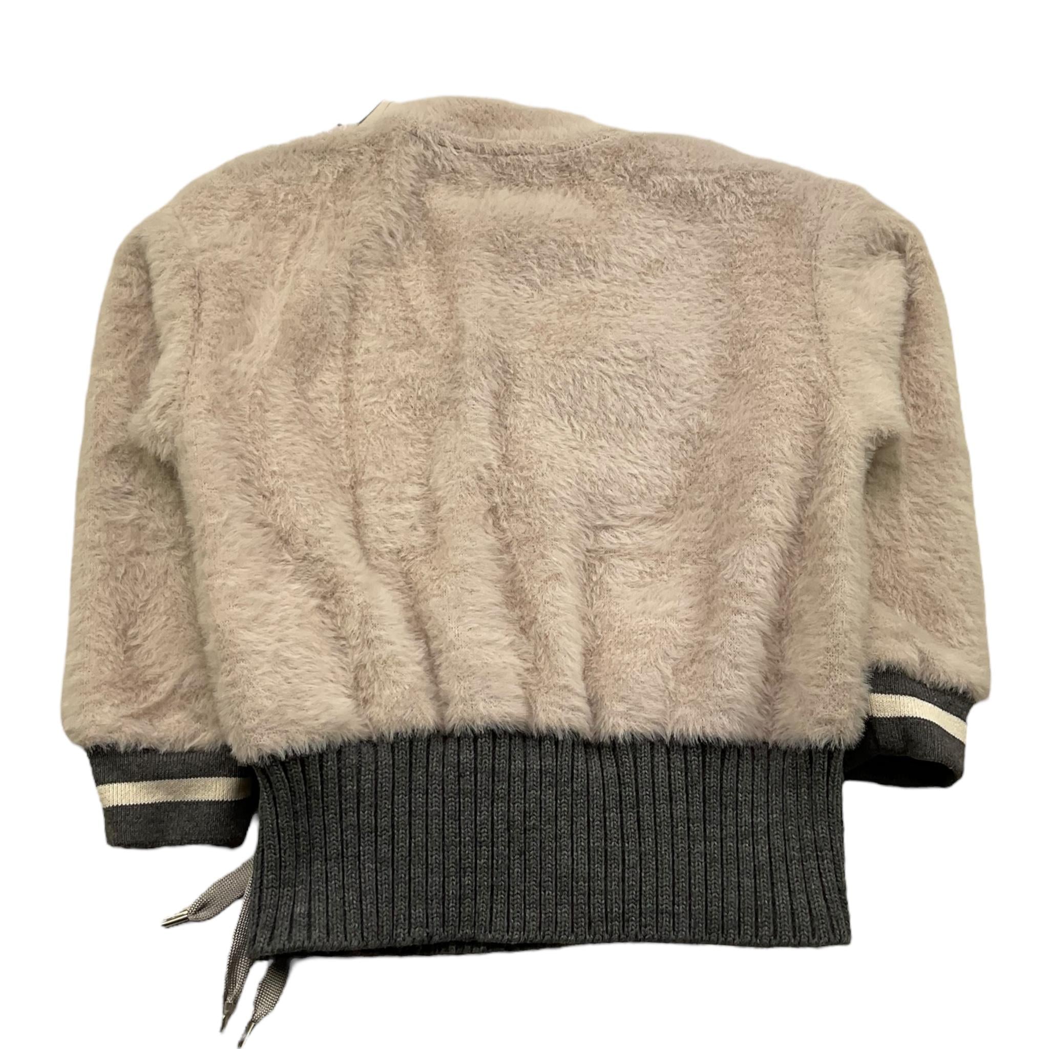 LU LU BY MISS GRANT felpa tinta unita con stampa Beige per Bambina LL3344X BEIGE LU LU BY MISS GRANT 