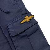 AERONAUTICA MILITARE pantalone modello cargo tinta unita con elastico in vita Blu per Neonato 242PA0001AJRCT3447N BLU AERONAUTICA MILITARE 