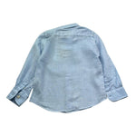 Saint Barth Camicia Manica Lunga Tinta Unita per Bambino 00555L AZZURRO SAINT BARTH 