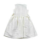 Simonetta Abito Cerimonia Tinta Unita Giromanica per Bambina 1K1332 BIANCO SIMONETTA 