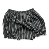 Dou Dou Einfarbig gestreifte Culotte Grau für Baby Mädchen