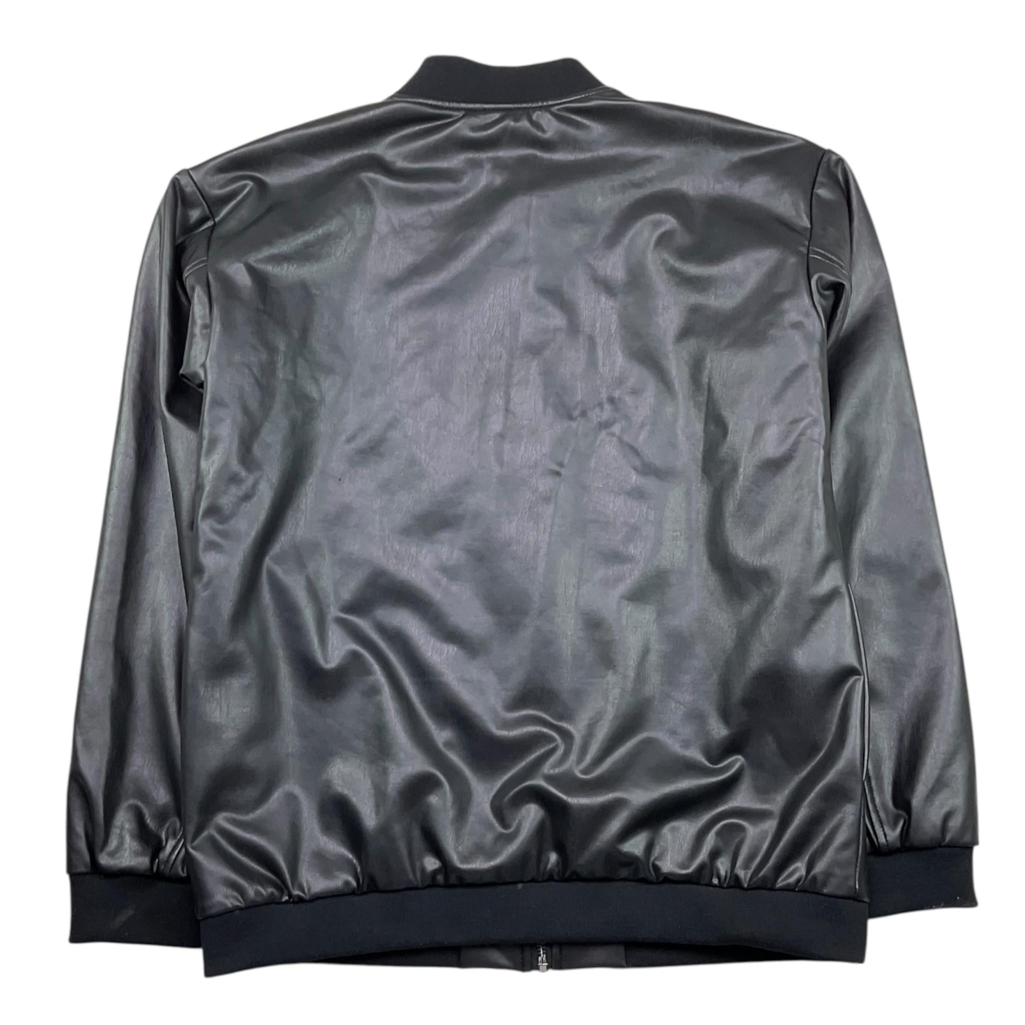 Guess Giubbino Tinta Unita con Ecopelle per Bambino L4RL04WEEY0 NERO GUESS 