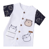 Minibanda Pagliaccetto Mezza Manica Tinta Unita per Neonato 3B686 BIANCO MINIBANDA 