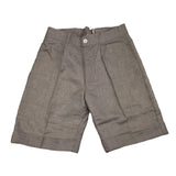 La Stupenderia Einfarbige Bermudashorts mit verstellbarer Taille in Beige für Jungen