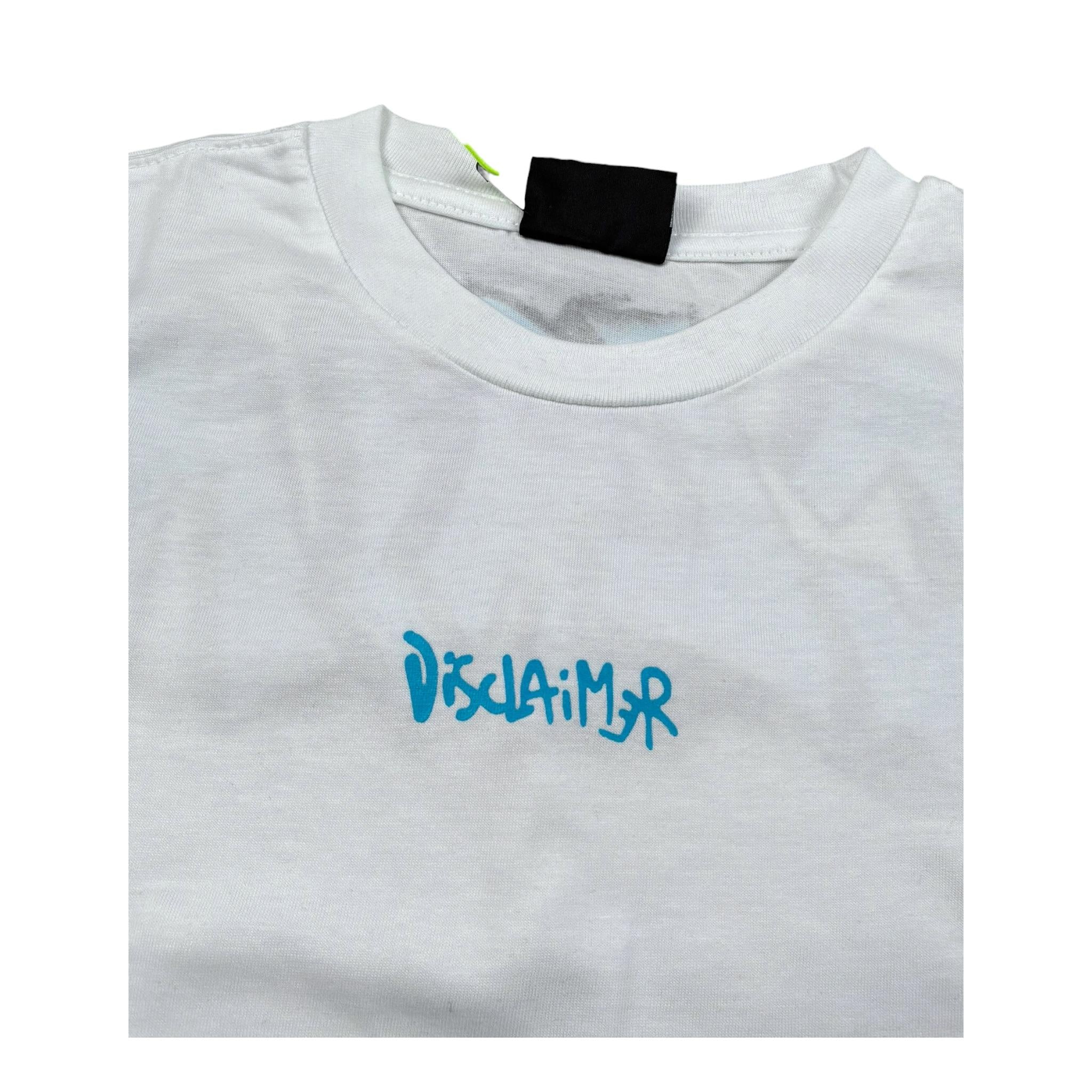 Disclaimer T-Shirt Girocollo Tinta Unita con Stampa per Bambino 25EDK58407X BIANCO DISCLAIMER 