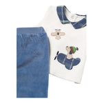 MAYORAL completo bicolore 2pz maglia-ghettina Bianco/blu per Neonato 2512 BIANCO/BLU MAYORAL 