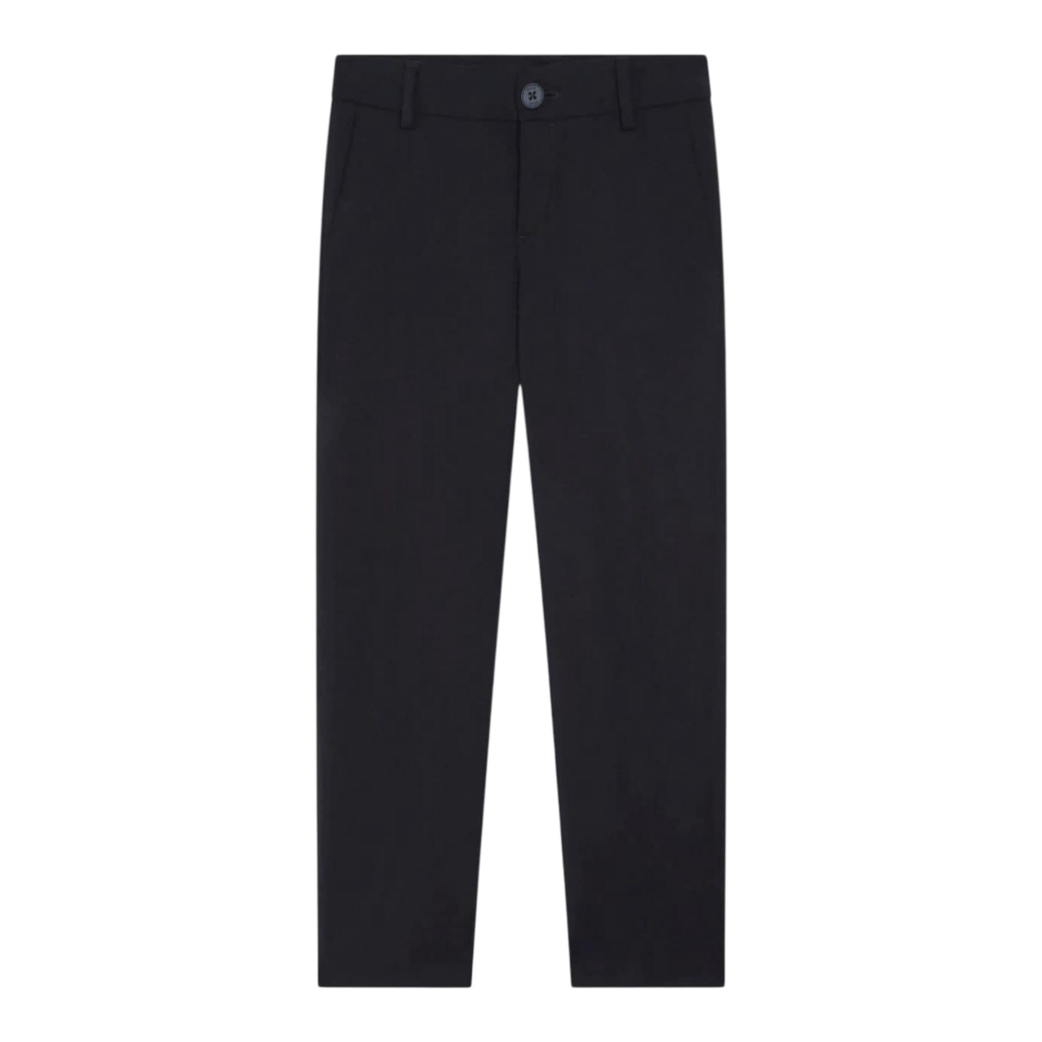 Boss Pantalone tinta unita con Tasche A Filo Blu per Bambino J50677 BLU BOSS 