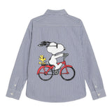 Saint Barth Camicia Manica Lunga Fantasia A Righe per Bambino AGN000100118 BLU SAINT BARTH 