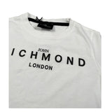 John Richmond t-shirt tinta unita con stampa per Bambino RBP25008CJX BIANCO/NERO JOHN RICHMOND 