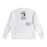 Dsquared2 Felpa Chiusa Girocollo tinta unita con Stampa Bianco per Bambino DQ0346 BIANCO DSQUARED2 