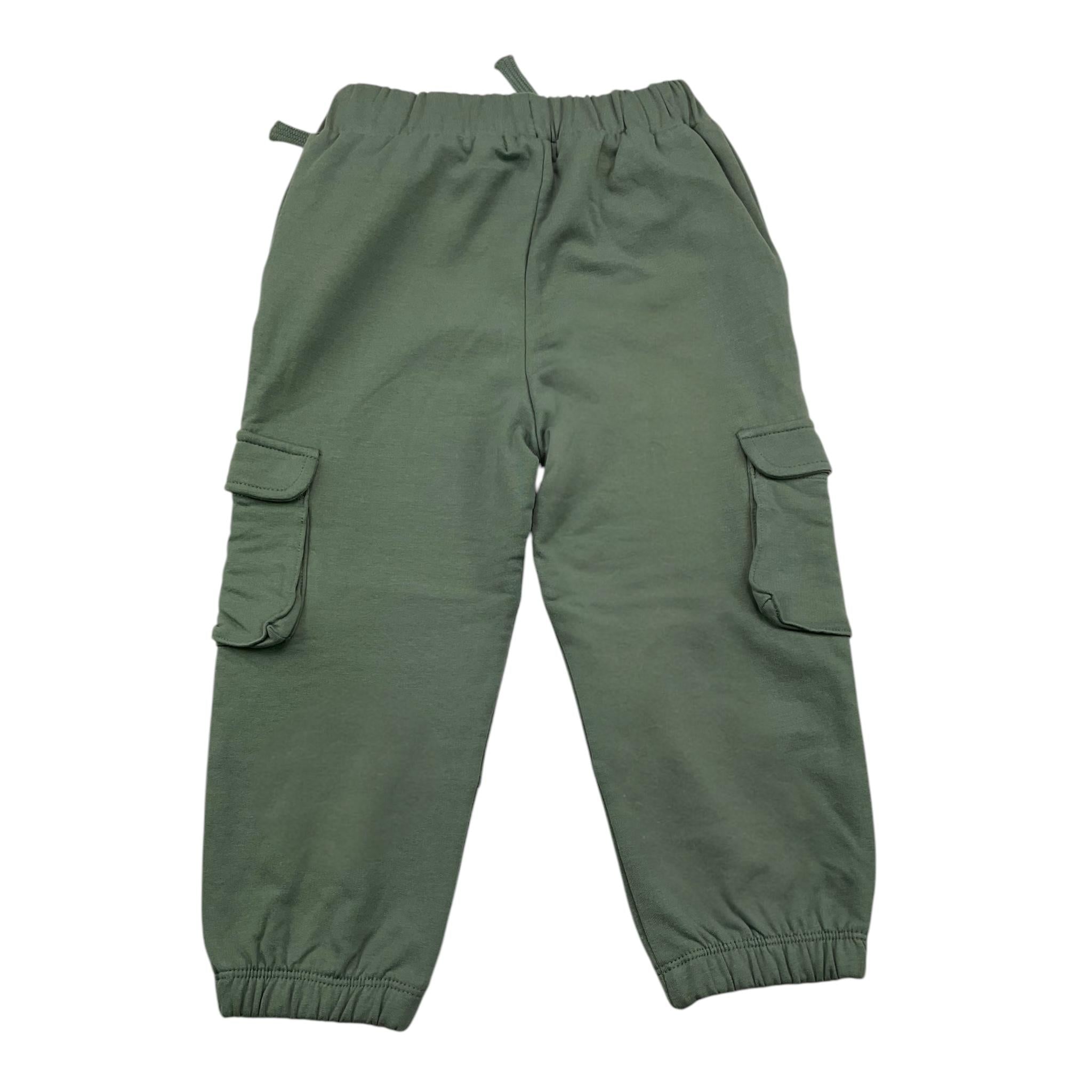NAME.IT pantalone tuta tinta unita con tasconi Verde per Neonato 13236437 VERDE NAME.IT 
