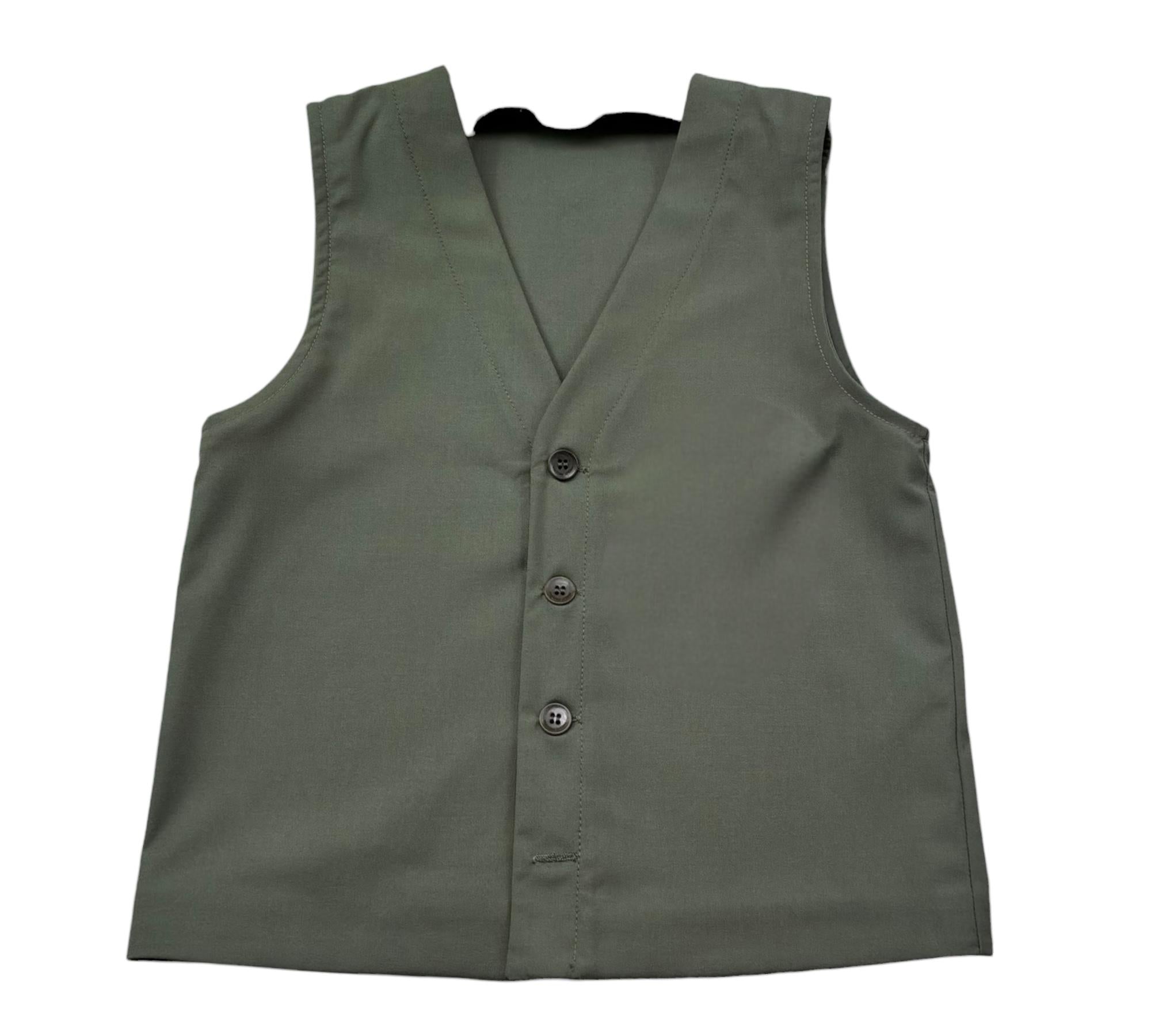 Paolo Pecora Gilet Tinta Unita per Bambino PP4205 VERDE PAOLO PECORA 