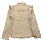 MARC ELLIS maglia mezzo collo tinta unita con logo Panna per Bambina JMJSW00168 PANNA MARC ELLIS 