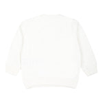 MOSCHINO felpa chiusa girocollo tinta unita con stampa in contrasto Bianco per Neonata M8F04QX BIANCO MOSCHINO 