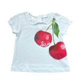 Liu Jo T-Shirt Tinta Unita con Stampa per Neonata HA1080J5003 BIANCO LIU JO 