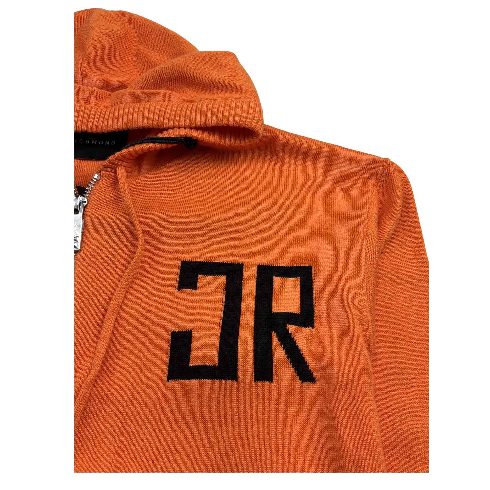 John Richmond Maglia con Zip E Cappuccio Tinta Unita per Bambino RBP26016MA ARANCIONE JOHN RICHMOND 