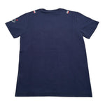 Daniele Alessandrini T-Shirt Girocollo tinta unita con Stampe Blu per Bambino 1236M0333 BLU DANIELE ALESSANDRINI 