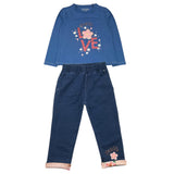 GUESS completo 2 pezzi shirt-pantalone Blu per Neonata A4YG13K6YW4 BLU GUESS 