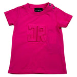 John Richmond T-Shirt Girocollo Tinta Unita con Logo per Neonata RIP26030TS FUXIA JOHN RICHMOND 