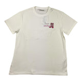 SAINT BARTH t-shirt gircollo tinta unita con stampa Bianco per Bambina EMILIE BIANCO SAINT BARTH 