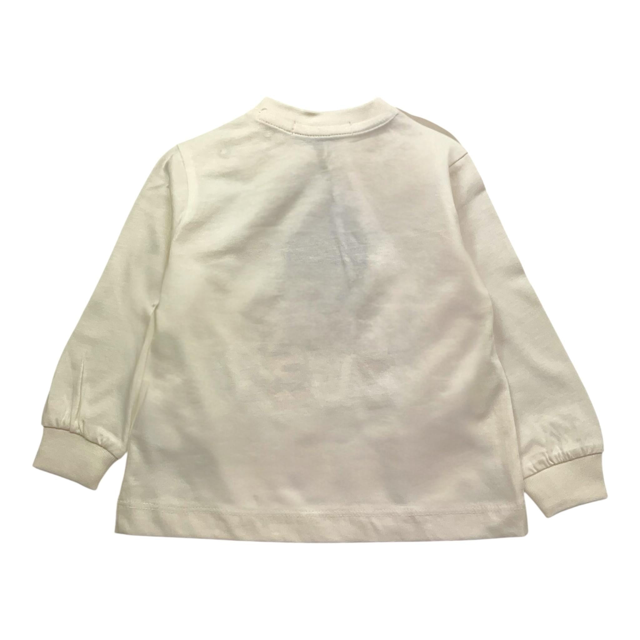 NEVER TOO shirt girocollo tinta unita con stampa Bianco per Neonato NT2202NX BIANCO NEVER TOO 