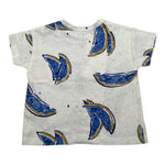 Play Up T-Shirt Girocollo Tinta Unita con Stampe per Neonato PA011AQ11056 PANNA PLAY UP 