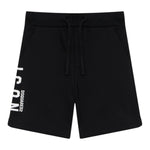 Dsquared2 Bermuda In Tuta Tinta Unita con Stampa per Bambino DQ2930 NERO DSQUARED2 