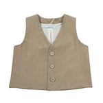 M+E' Gilet tinta unita Sabbia per Bambino UEM0547 SABBIA M+E' 