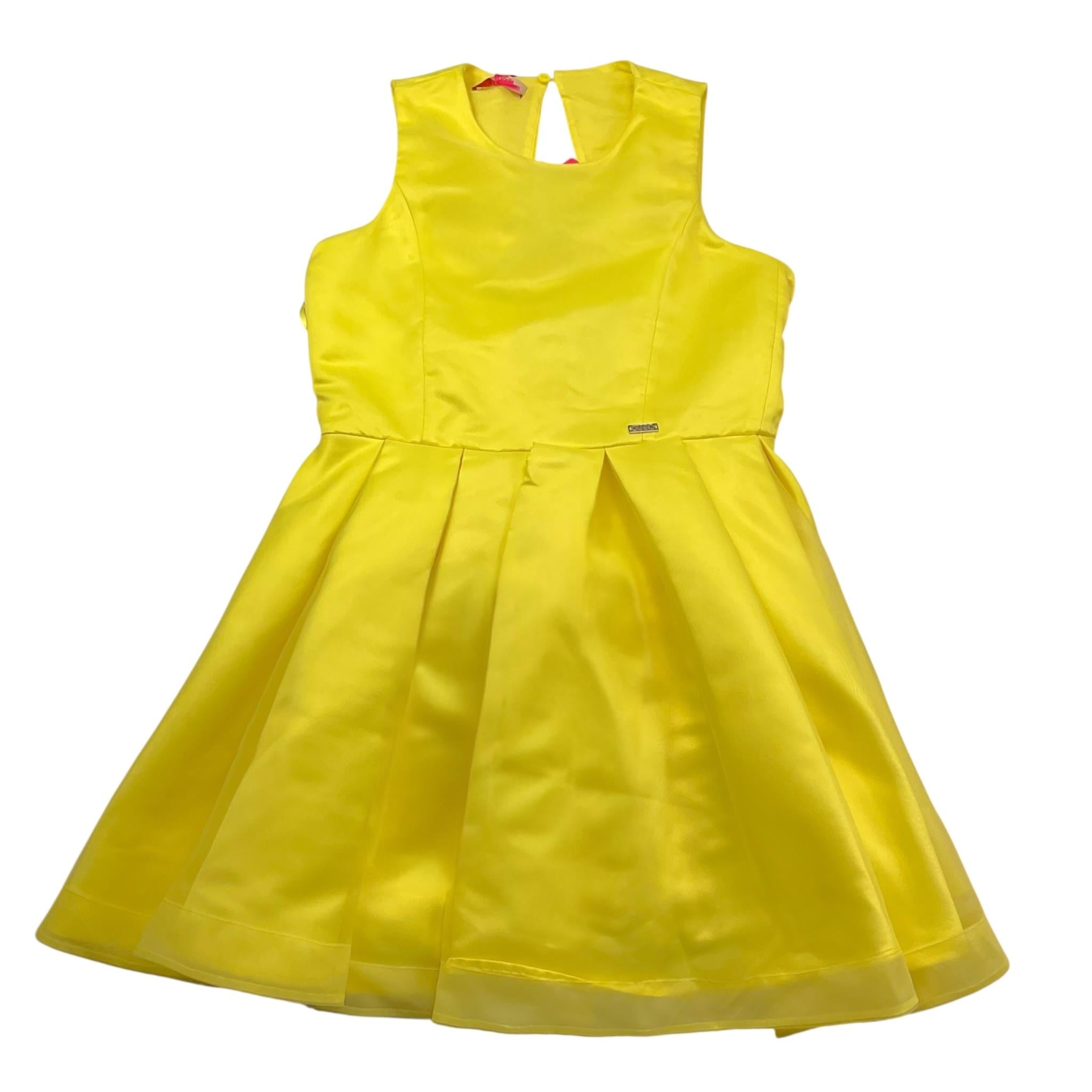 Liu Jo Abito Tinta Unita Giromanica con Tulle per Bambina GA4167 GIALLO LIU JO 