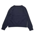 MOSCHINO maglia girocollo tinta unita con stampa Blu per Bambino HMW015 BLU MOSCHINO 