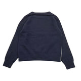 MOSCHINO maglia girocollo tinta unita con stampa Blu per Bambino HMW015 BLU MOSCHINO 