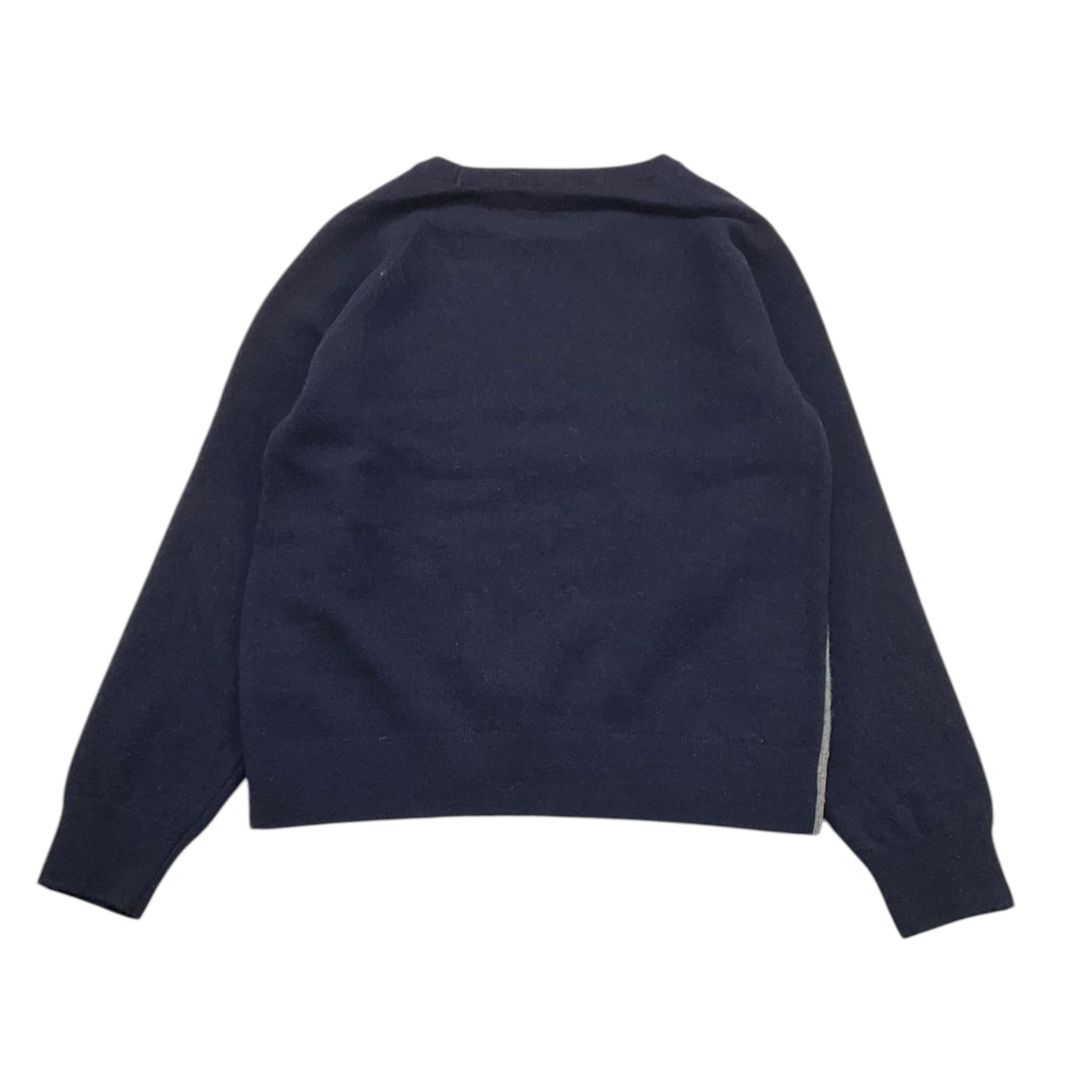 MOSCHINO maglia girocollo tinta unita con stampa Blu per Bambino HMW015 BLU MOSCHINO 
