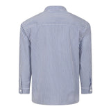 Dondup Camicia Tinta Unita con Fantasia A Righe per Bambino DMCA035X BIANCO/BLU DONDUP 