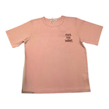 Zoe &amp; Tobiah – Einfarbiges T-Shirt mit Rundhalsausschnitt und rosa Aufdruck für Mädchen