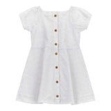 Guess Abito Mezza Manica Tinta Unita In Pizzo Sangallo per Neonata K4GK02WG680N BIANCO GUESS 