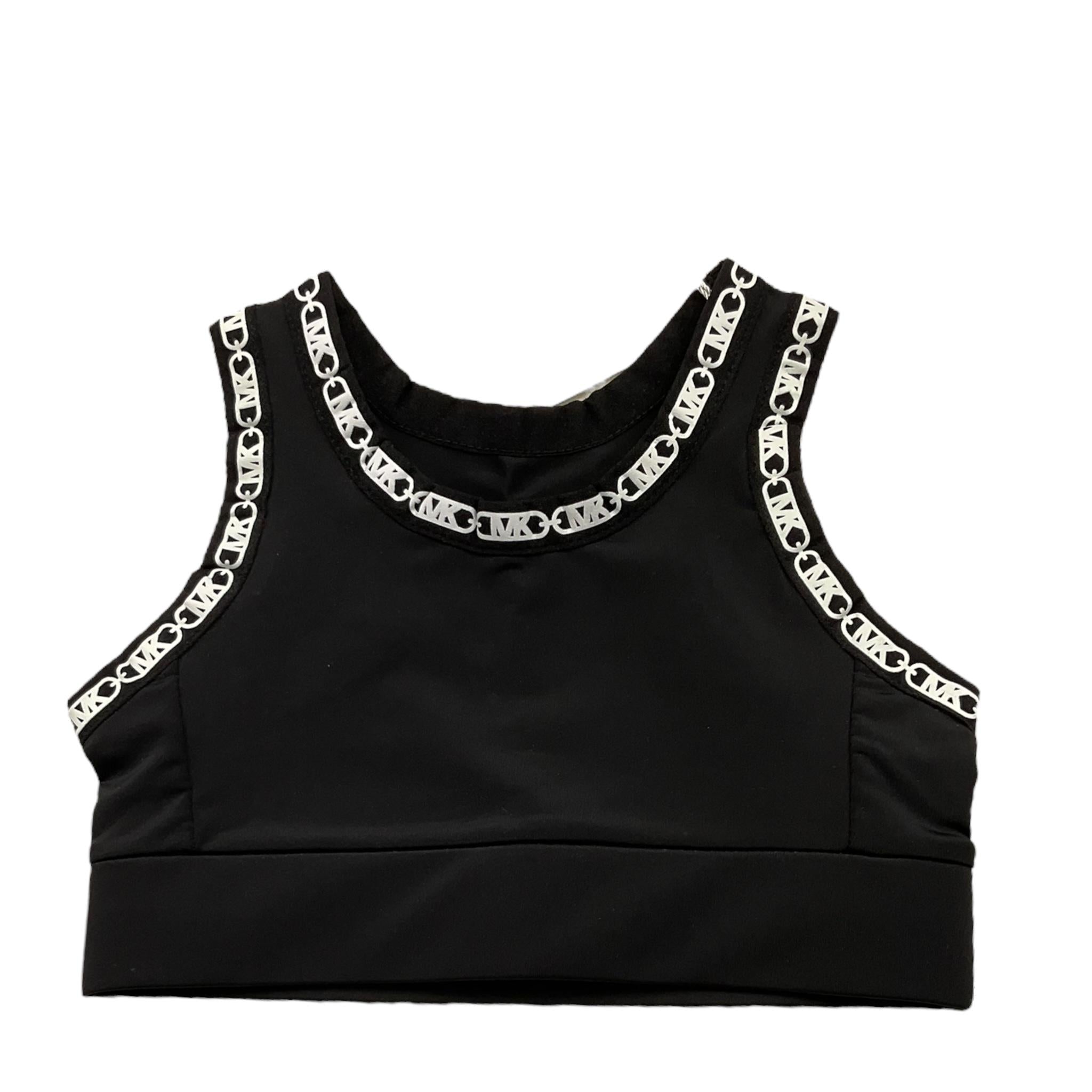 Michael Kors Top Tinta Unita con Contrasti per Bambina R30323 NERO MICHAEL KORS 