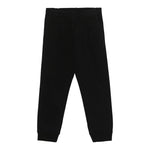 MOSCHINO pantalone tinta unita con elastico in vita Nero per Bambino HUP080 NERO MOSCHINO 
