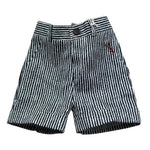 Manuel & Frank Bermuda Tinta Unita con Elastico In Vita E Fantasia A Righe per Neonato MF2189I BIANCO/BLU MANUEL & FRANK 