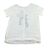 Monnalisa Camicia Mezza Manica Tinta Unita con Stampe per Bambina 711618PB PANNA MONNALISA 