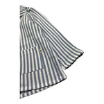 Petit Indi Camicia Tinta Unita con Fantasia A Righe per Bambino SS25BK6838 AZZURRO PETIT INDI 