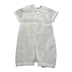 Aletta Pagliaccetto Tinta Unita con Bottoni per Neonato MA22027 PANNA ALETTA 